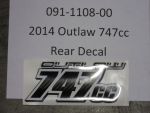 091-1108-00 - 747cc Rear Decal Carbon Fiber | Free Shipping Over $100