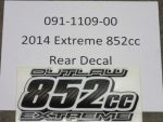 091-1109-00 - 2014 Extreme 852cc Rear Decal Carbon Fiber