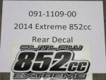 091-1109-00 - 852cc Rear Decal Carbon Fiber | Free Shipping Over $100
