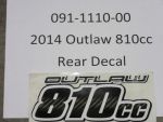 091-1110-00 - 810cc Rear Decal Carbon Fiber | Free Shipping Over $100