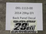 091-1113-00 - 29hp EFI Back Panel Decal | Free Shipping Over $100