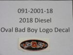 091-2001-18 - Oval Bad Boy Logo Decal | Free Shipping Over $100