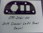 091-2061-00 - 2014 Diesel Left Panel Decal