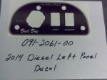 091-2061-00 - 2014 Diesel Left Panel Decal | Free Shipping Over $100