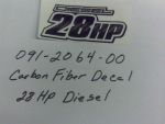 091-2064-00 - 2014 Diesel Z28hp Decal | Free Shipping Over $100