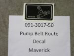 091-3017-50 - Maverick Pump Belt Decal