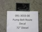 091-3033-00 - Pump Belt Route Decal | Free Shipping Over $100