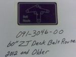 091-3046-00 - 60" ZT Deck Belt Route