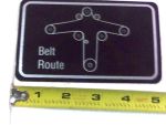 091-3309-00 - Deck Belt Route Decal