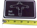 091-3309-00 - Deck Belt Route Decal | Free Shipping Over $100