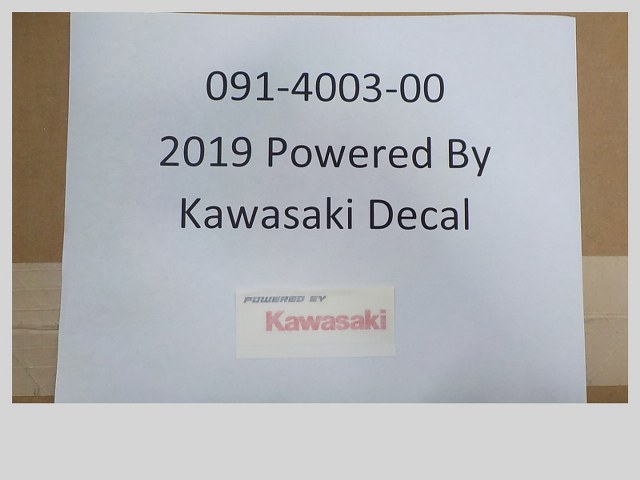 091-4003-00 - Powered By Kawasaki Decal | Free Shipping Over $100