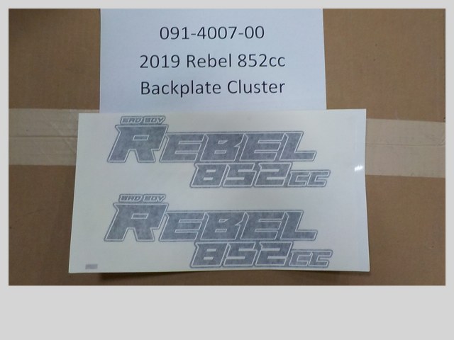 091-4007-00 - 2019-2022 Rebel 852cc Backplate Cluster