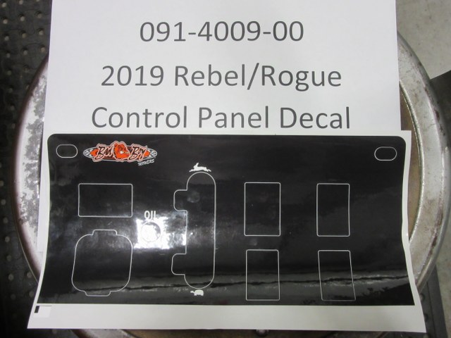 091-4009-00 - 2019 Rebel/ Rogue Control Panel Decal