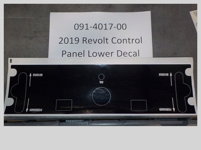 091-4017-00 - Control Panel Lower Decal | Free Shipping Over $100