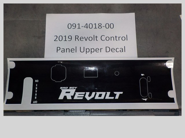 091-4018-00 - Control Panel Upper Decal | Free Shipping Over $100