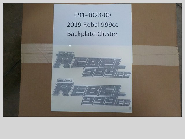 091-4023-00 - 2019-2022 Rebel 999cc Backplate Cluster