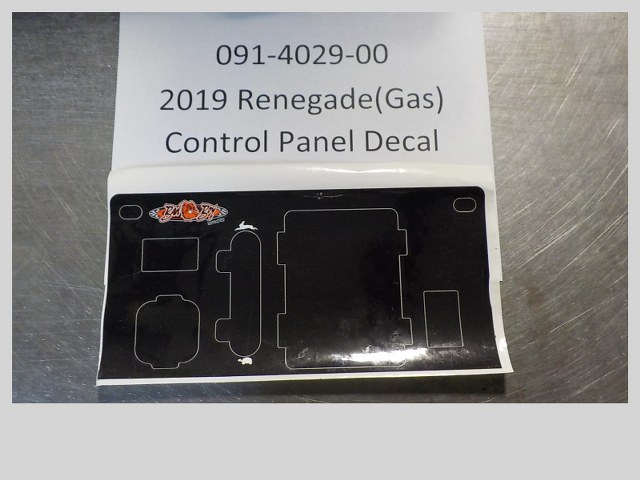 091-4029-00 - 2019 Renegade(GAS) Control Panel Decal