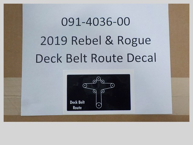 091-4036-00 - 2019-2022 Rebel & Rogue Deck Belt Route Decal
