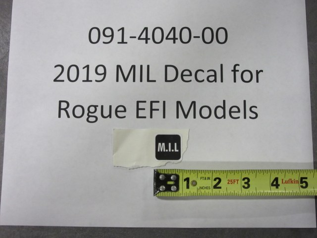 091-4040-00 - Decal for Rogue EFI Models | Free Shipping Over $100