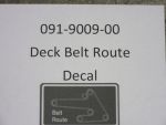 091-9009-00 - Deck Boult Route Decal | Free Shipping Over $100