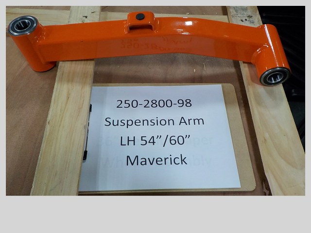 250-2800-98 - 2018-2020 Maverick Suspension Arm Assembly - Long Left - Not Used On 48" Deck Models