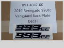 091-4042-00 - 2019 Renegade 993cc Vangaurd Back Plate Decal