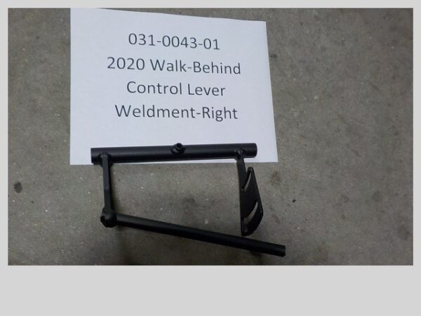 031-0043-01 – Walk-Behind Control Lever Weldment-Right–Black