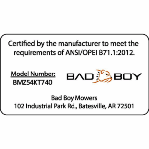 091-0009-00 - Bad Boy Mower Parts