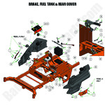 Brake, Fuel Tank & Rear Cover