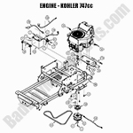 Engine - Kohler ZT740