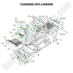 Floorboard, ROPS & Radiator