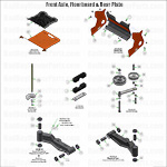 Front Axle, Floorboard & Rear Plate