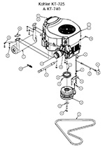 Engine - Kohler KT725/KT740