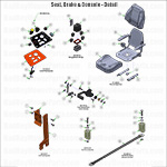 Seat, Brake & Console - Detail