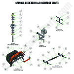 Spindle, Idler, Turnbuckle & Chute