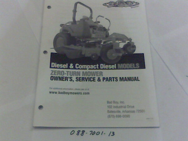 088-7001-13 - Bad Boy Mower Parts