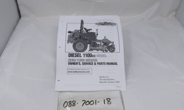 088-7001-18 - Bad Boy Mower Parts