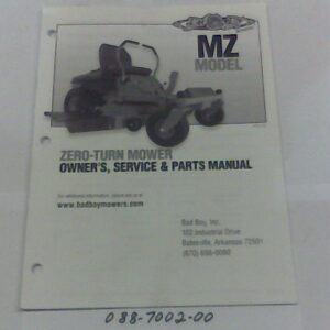 088-7002-00 - Bad Boy Mower Parts