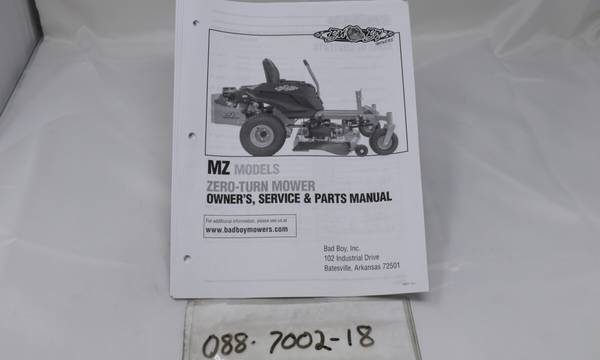 088-7002-18 - Bad Boy Mower Parts