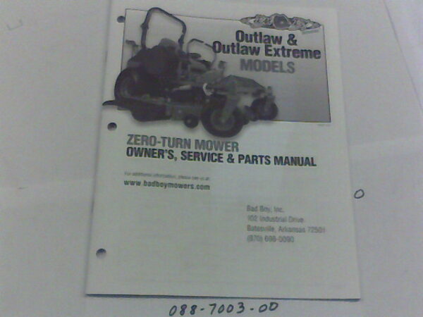 088-7003-00 - Bad Boy Mower Parts
