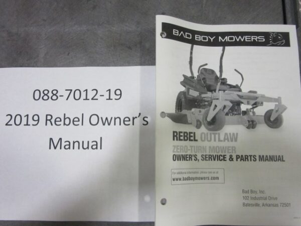 088-7012-19 - Bad Boy Mower Parts