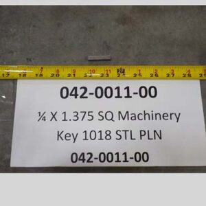 042-0011-00 - 1/4 - 1.375 SQ Machinery Key 1018 STL PL