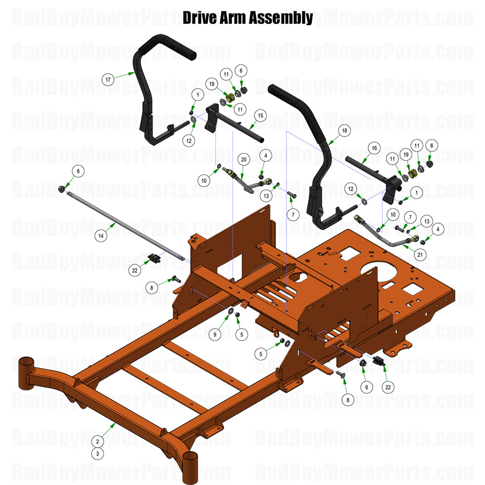 2026 MZ Rambler Drive Arm Assembly Part Diagram