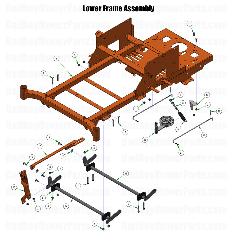 2026 MZ Rambler Lower Frame Assembly Part Diagram