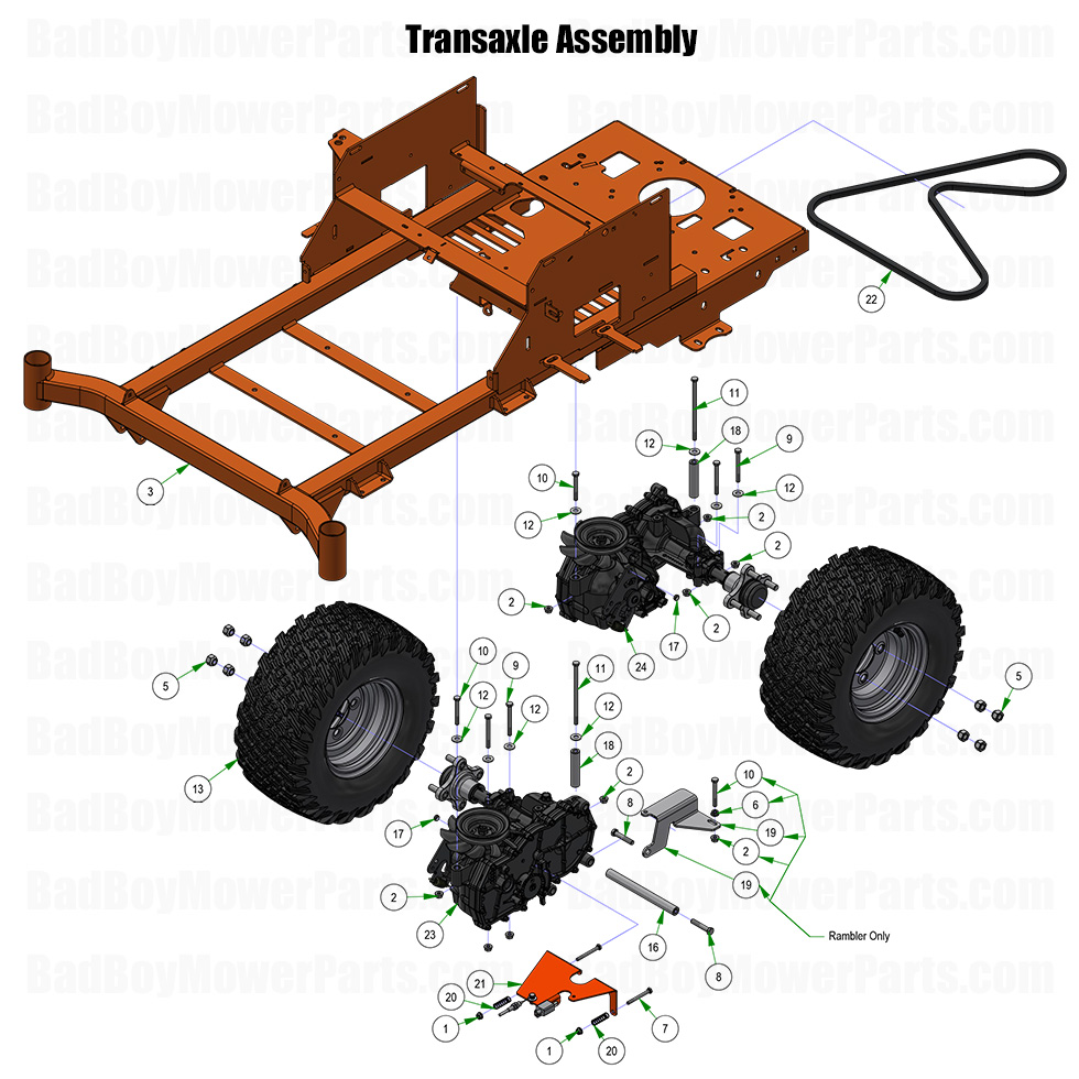 2026 MZ Rambler Transaxle Assembly Part Diagram