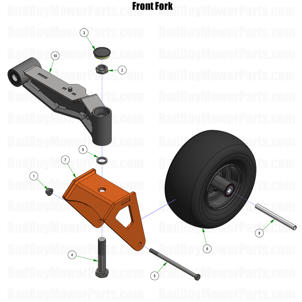 2026 Maverick HD Front Fork Part Diagram