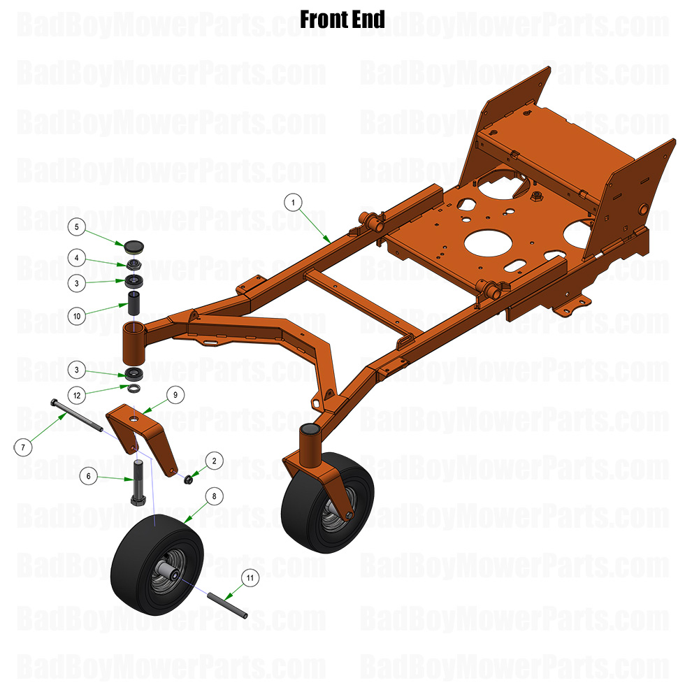 2026 Raider Front End Part Diagram