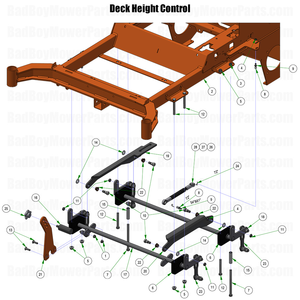 2026 Rebel Deck Height Control Part Diagram