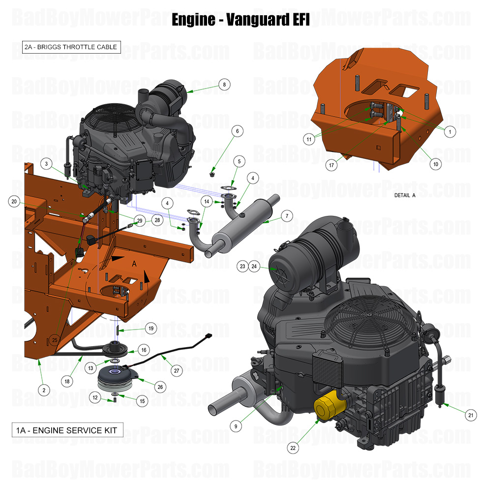 2026 Rebel Engine Vanguard EFI Part Diagram