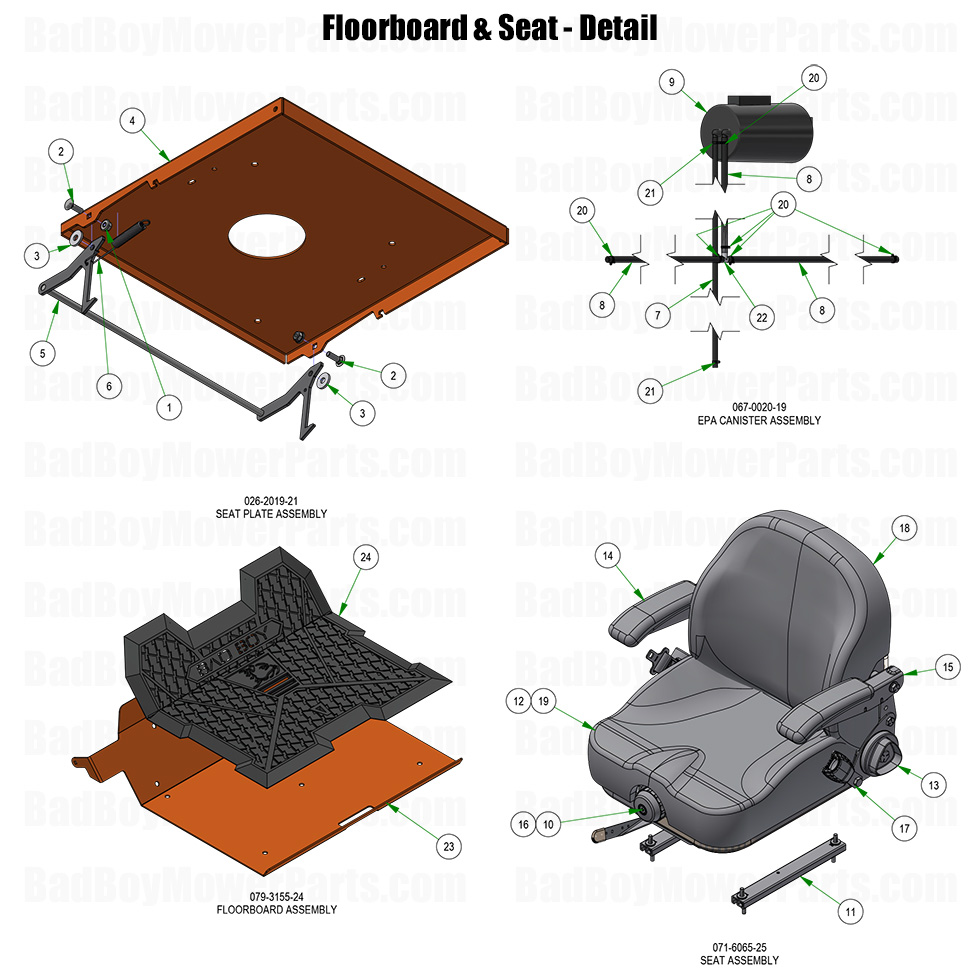 2026 Rebel Floorboard and Seat Detail Part Diagram